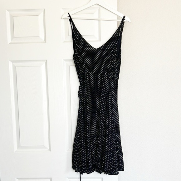 Reformation Mallory Polka Dot Wrap Dress - Picture 6 of 9